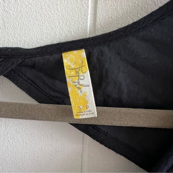 Free People Emma Bohemian Long Sleeve Tunic Dress in Black Combo - Picture 3 of 16